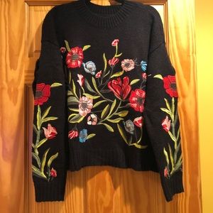 Romeo & Juliet Couture embroidered sweater. Size S